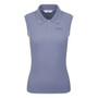 LeMieux Ladies Sleeveless Sport Polo Shirt - Jay Blue - Front
