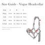 LeMieux Vogue Halter and Leadrope - Size Guide