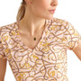 Ariat Ladies Bridle T-Shirt in Blushing Rose - chest detail