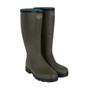 Le Chameau Mens Anjou Evolution Neoprene Wellington Boots in Vert Chameau - Front