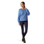 Ariat Ladies Memento Sweatshirt in Dutch Blue - Full Outfit