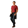 Ariat Mens Vertical Logo T-Shirt in Sundried Tomato - Lifestyle