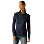 Ariat Ladies Sunstopper 3.0 Base Layer in Navy Dot - Front