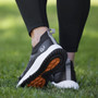 Kerrits Ladies Groundproof Waterproof Sneakers in Black - Back/Sole Lifestyle