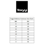 Toggi Childrens Footwear Size Chart