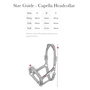 LeMieux Capella Headcollar - Size Guide