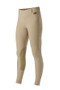 Kerrits Ladies Microcord Knee Patch Tights in Tan - Side