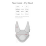 LeMieux Diamante Acoustic Fly Hood - Size Guide