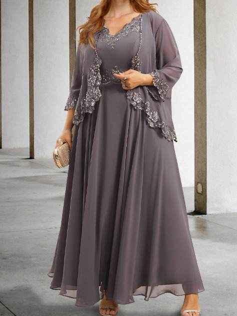 A-Line/Princess Mother of the Bride Dresses with Applique & Sequins A-Line/Princess Mother of the Bride Dresses with Applique & Sequins
