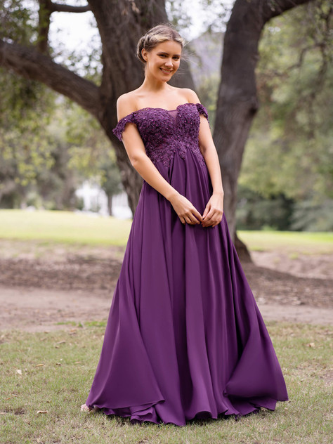 Applique Lace Floor Length Chiffon Prom Dress Applique Lace Floor Length Chiffon Prom Dress