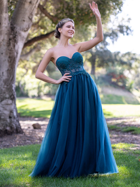 Corset Lace Floor Length Tulle Prom Dress Corset Lace Floor Length Tulle Prom Dress