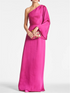 Sheath/Column One Shoulder Floor-Length Mother of the Bride Dresses