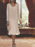 Chiffon V-Neck 2 Pieces Mother of the Bride Dresses with Jacket & Sequins