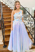 One Shoulder 3D Flowers Sequin Long Formal Dress