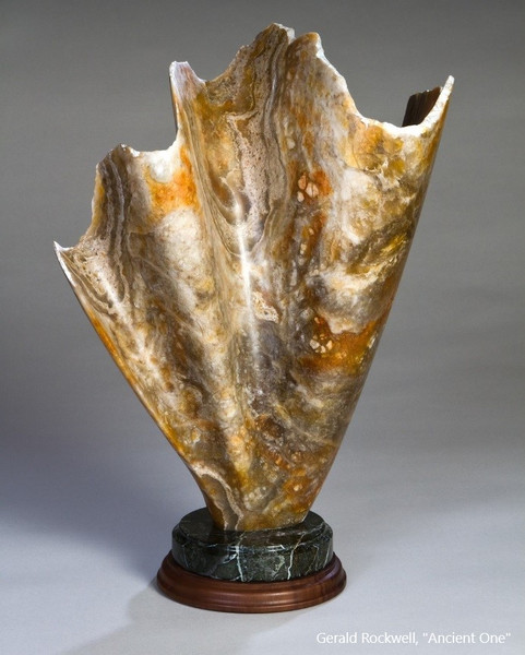 Gerald Rockwell, Alabaster, Harvest Gold, Carving stone