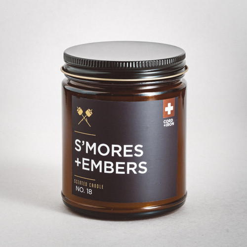 S'mores + Embers - Amber Jar Candle