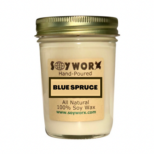 Soyworx Mason Jar Candle - Blue Spruce