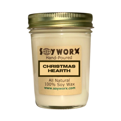 Soyworx Mason Jar Candle - Christmas Hearth