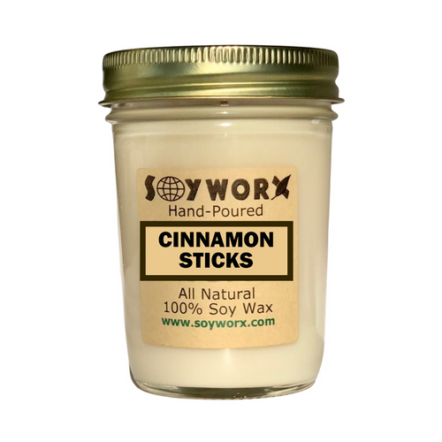 Soyworx Mason Jar Candle - Cinnamon Sticks