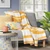 Printed Plush Striped Throw Blanket Yellow Room Essentials 50”x60”