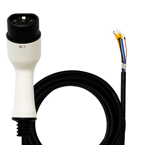 EV Mode 3 Tethered Portable Charging Cable Type 2 - 5 Metres