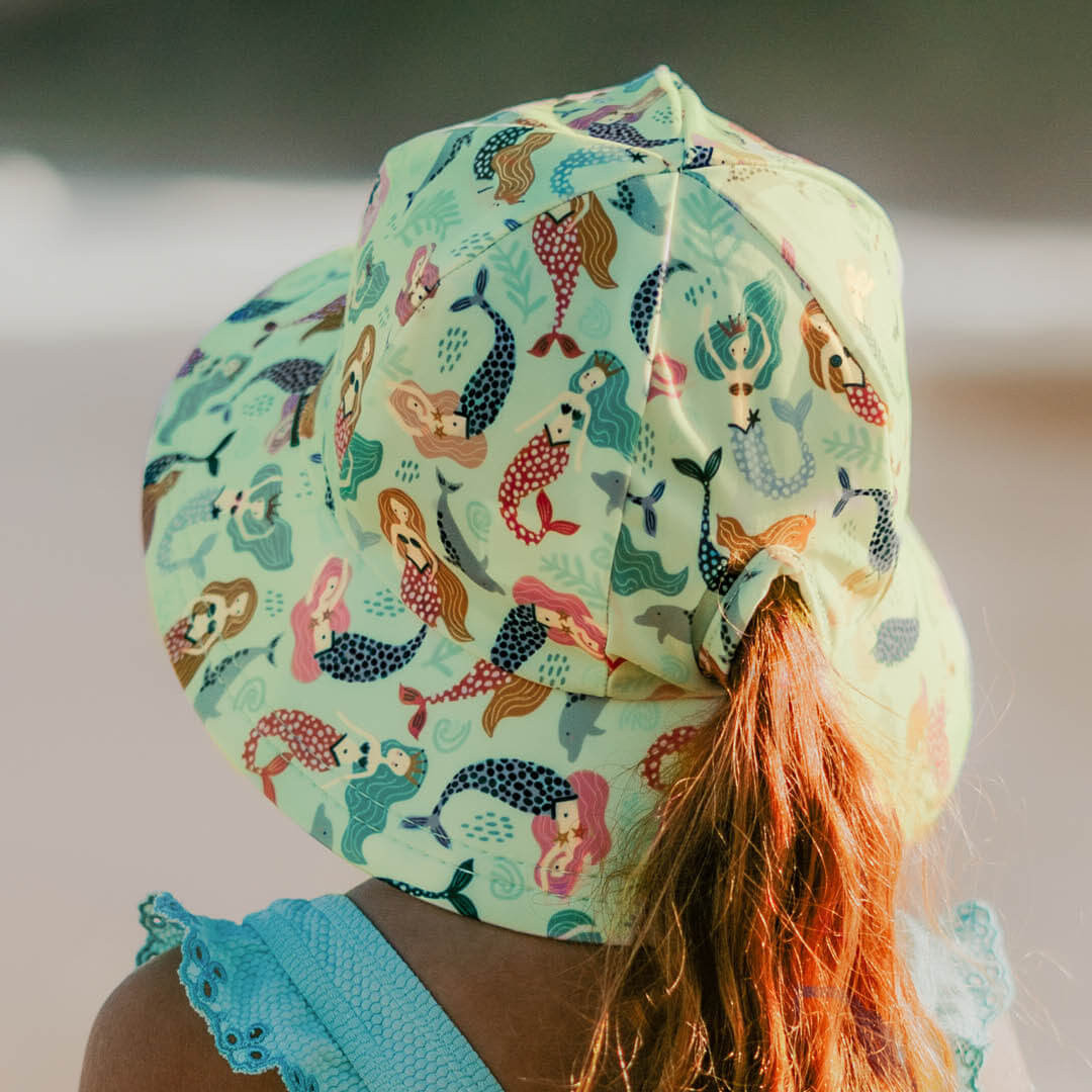 bedhead hats Ponytail Swim Bucket Beach Hat Mermaid