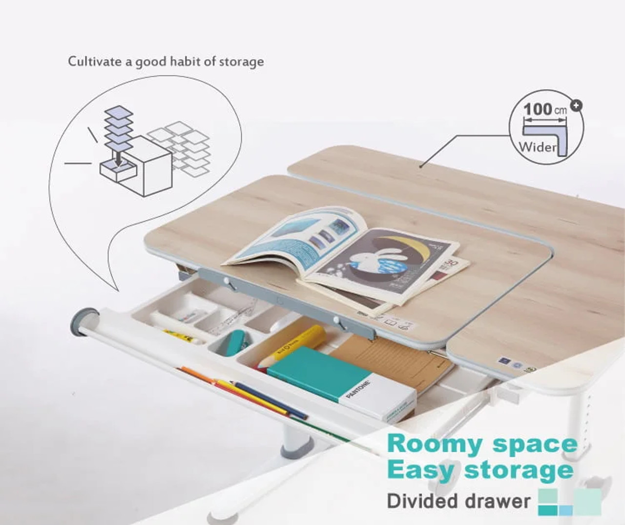 Kid2Youth ERGONOMIC DESK M6+S