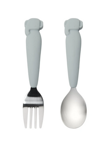 Loulou LOLLIPOP Kid's Spoon/Fork Set - Elephant Loulou LOLLIPOP Kid's Spoon/Fork Set - Elephant