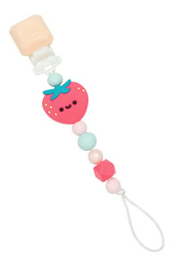 Loulou LOLLIPOP Darling Pacifier Clip - Strawberry Loulou LOLLIPOP Darling Pacifier Clip - Strawberry