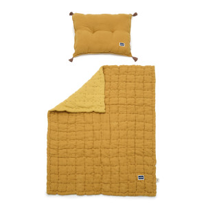 La Millou Biscuit Quilted Bedding Set - Honey | Large La Millou Biscuit Quilted Bedding Set - Honey | Large