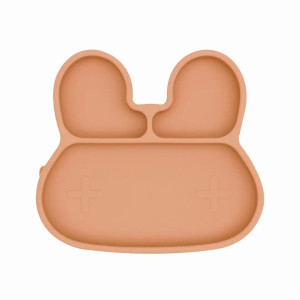 We Might Be Tiny Bunny Stickie™ Plate - Dark Peach We Might Be Tiny Bunny Stickie™ Plate - Dark Peach