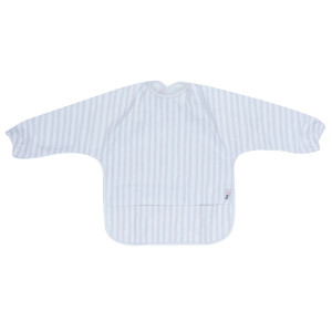 We Might Be Tiny Messie Smock Bib – Lilac Stripe (Baby & Toddler) We Might Be Tiny Messie Smock Bib – Lilac Stripe (Baby & Toddler)