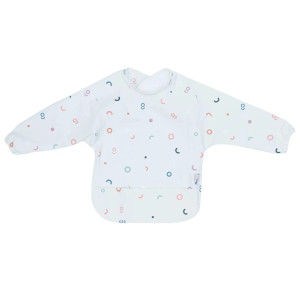 We Might Be Tiny Messie Smock Bib – Tiny Arches (Baby & Toddler) We Might Be Tiny Messie Smock Bib – Tiny Arches (Baby & Toddler)