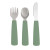 We Might Be Tiny Kids Dinner Set - 4 PC Bear Sage
