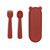 We Might Be Tiny Feedie Fork & Spoon Set - Rust We Might Be Tiny Feedie Fork & Spoon Set - Rust