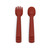 We Might Be Tiny Feedie Fork & Spoon Set - Rust We Might Be Tiny Feedie Fork & Spoon Set - Rust
