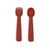 We Might Be Tiny Feedie Fork & Spoon Set - Rust We Might Be Tiny Feedie Fork & Spoon Set - Rust