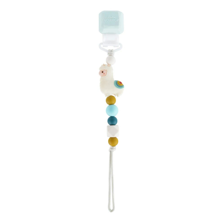 Loulou LOLLIPOP Darling Pacifier Clip - Llama