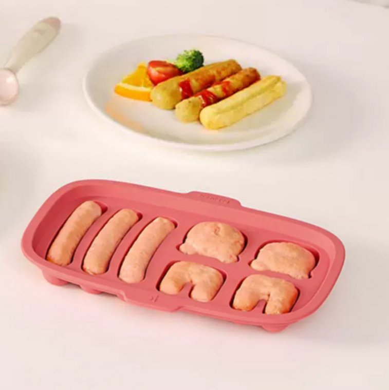 Babycare Snack Sausage Silicon Mould - Pink