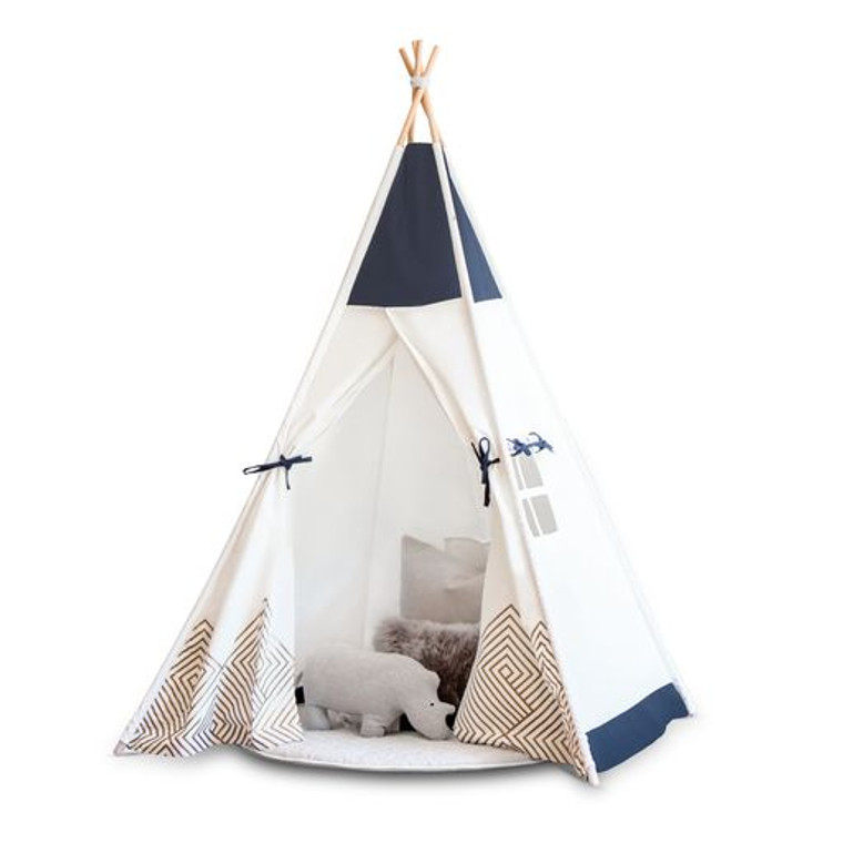 CATTYWAMPUS Kids Teepee Tent | Navy Blue