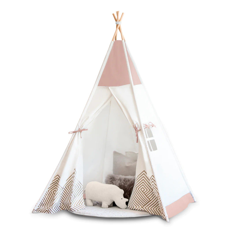 CATTYWAMPUS Kids Teepee Tent | Rose Pink