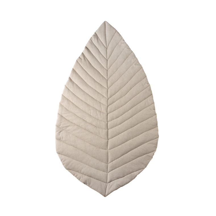 CATTYWAMPUS Leaf Cotton Play Mat | Oat