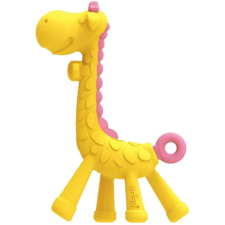 EDISONmama-Giraffe Teether Pink