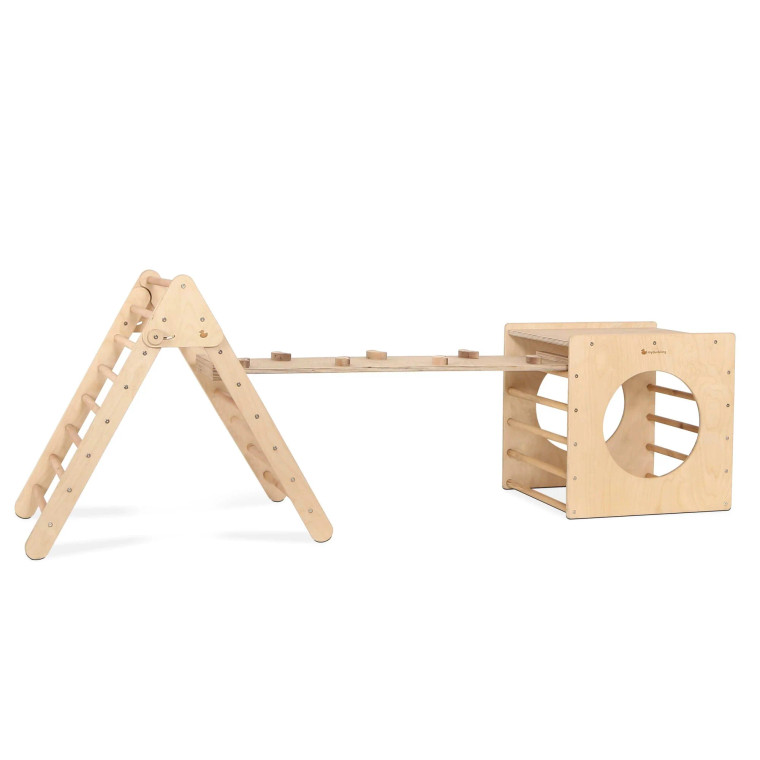 My Duckling Pikler Play Set (Pikler+Cube+Ramp)