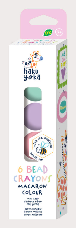 haku yoka 6 Bead Crayons - Macaron Colour