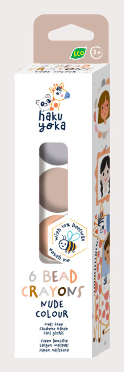 haku yoka 6 Bead Crayons - Nude Colour