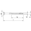 Alternate product image of HECO 5 x 50 Countersunk Head Partial Thread A2 Stainless Steel HD-20.