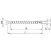 Alternate product image of HECO 8 x 80 Hexagon Head Full Thread Silver Zinc Steel SW-13 / T-40.