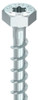 Alternate product image of HECO 8 x 80 Hexagon Head Full Thread Silver Zinc Steel SW-13 / T-40.