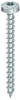Main product image of HECO 4.5 x 16 Pan Head Full Thread Silver Zinc Steel T-20.